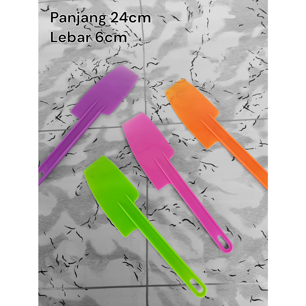 Solet plastik warna merk rose ukuran panjang 24cm lebar 6cm