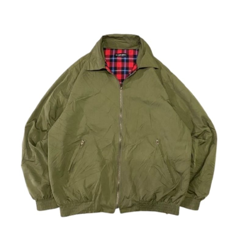 Jacket / Jaket Harrington Have A Good Time Tartan Rebersible Men Women Outer Preloved Original HAGT