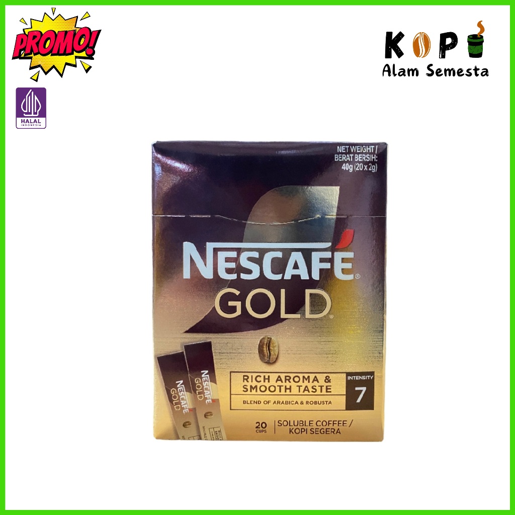 

Nescafe Gold 20 Sticks x 2gr Original Malaysia