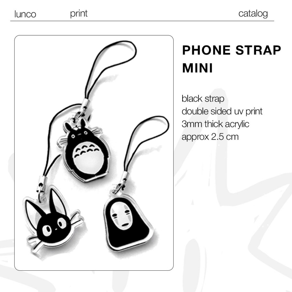 Phonestrap Ghibli Totoro Kaonashi Jiji | LUNCO