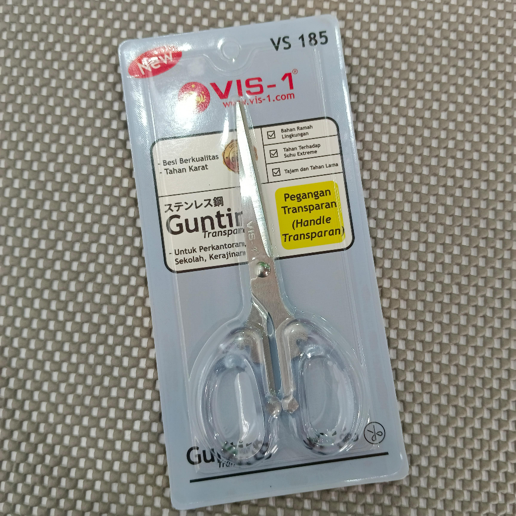 

VIS 1 GUNTING TRANSPARANT VS-185