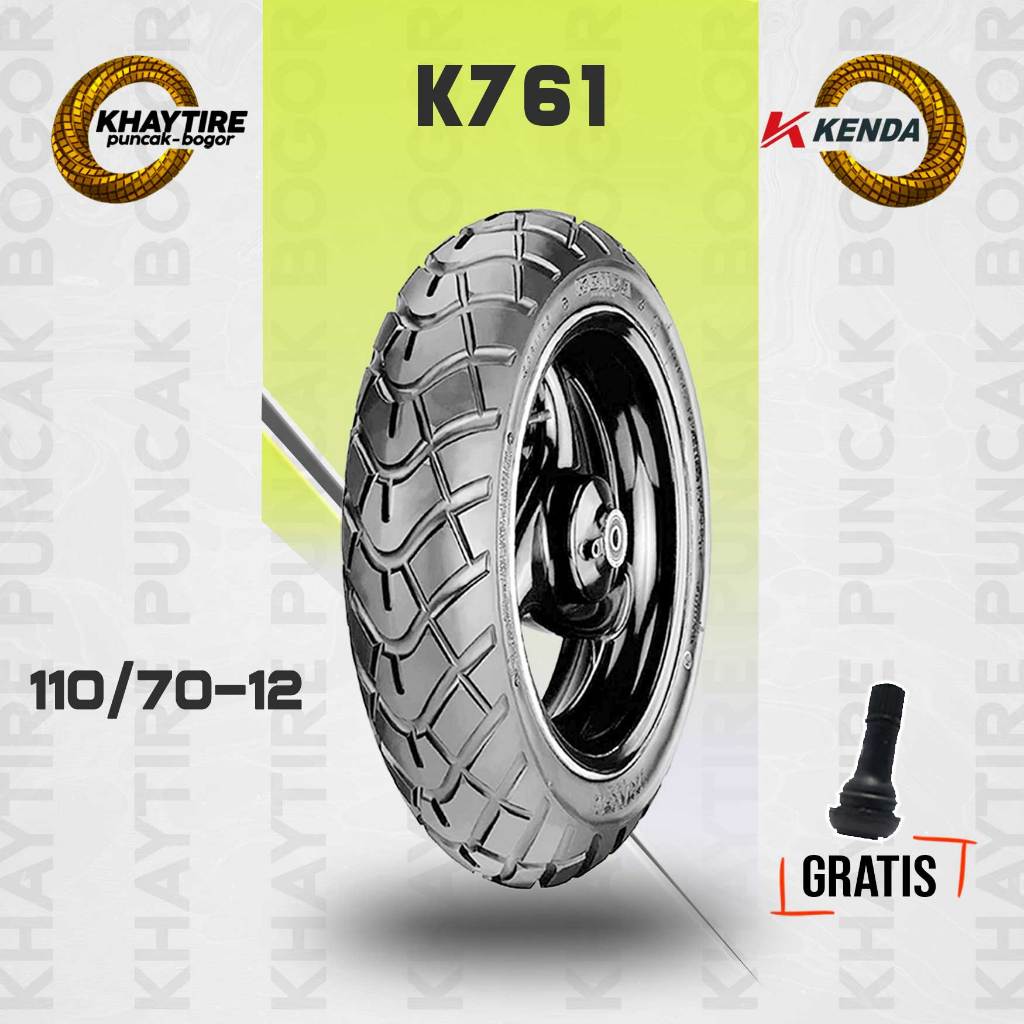 Ban Motor Vespa Matic - KENDA K761 110/70-12 Tubeless