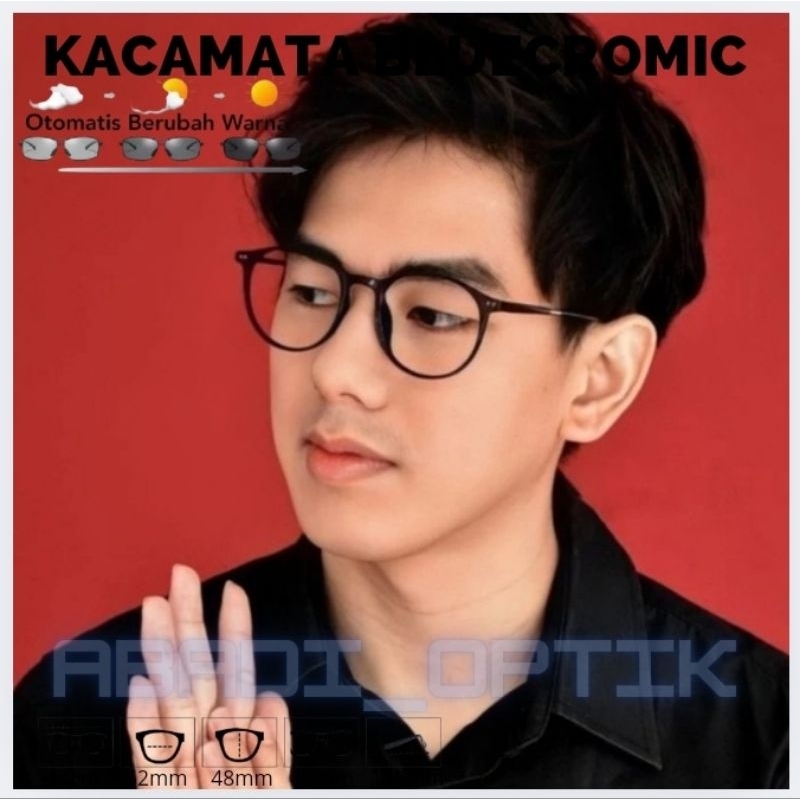 FRAME KACAMATA MINUS BLUECROMIC NIGHT DRIVE PRIA & WANITA, KACAMATA LENTUR PRIA WANITA, GRATIS LENSA