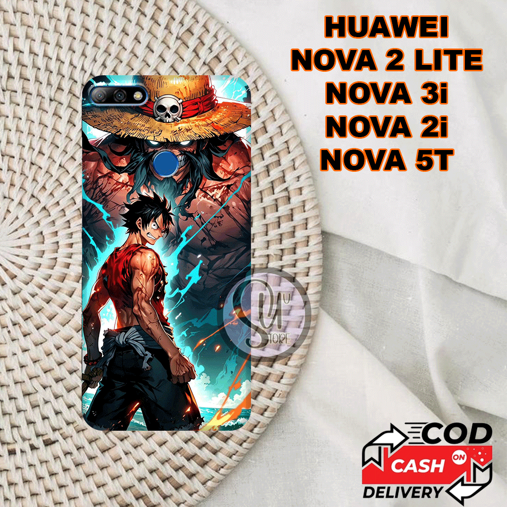 S7 Case Huawei Nova 2 Lite -nova 3i- nova 2i- nova 5t-Motif ZORO & LUFFY-Casing Lucu-Softcase Keren-