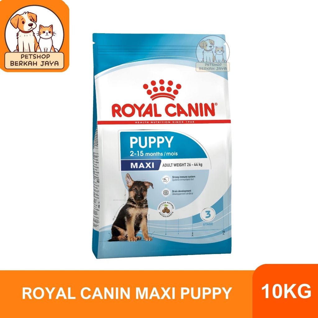 Royal Canin Maxi Puppy 10Kg Ras Besar Large Size Ukuran Dry Kering Untuk Anakan Anjing Husky Herder 