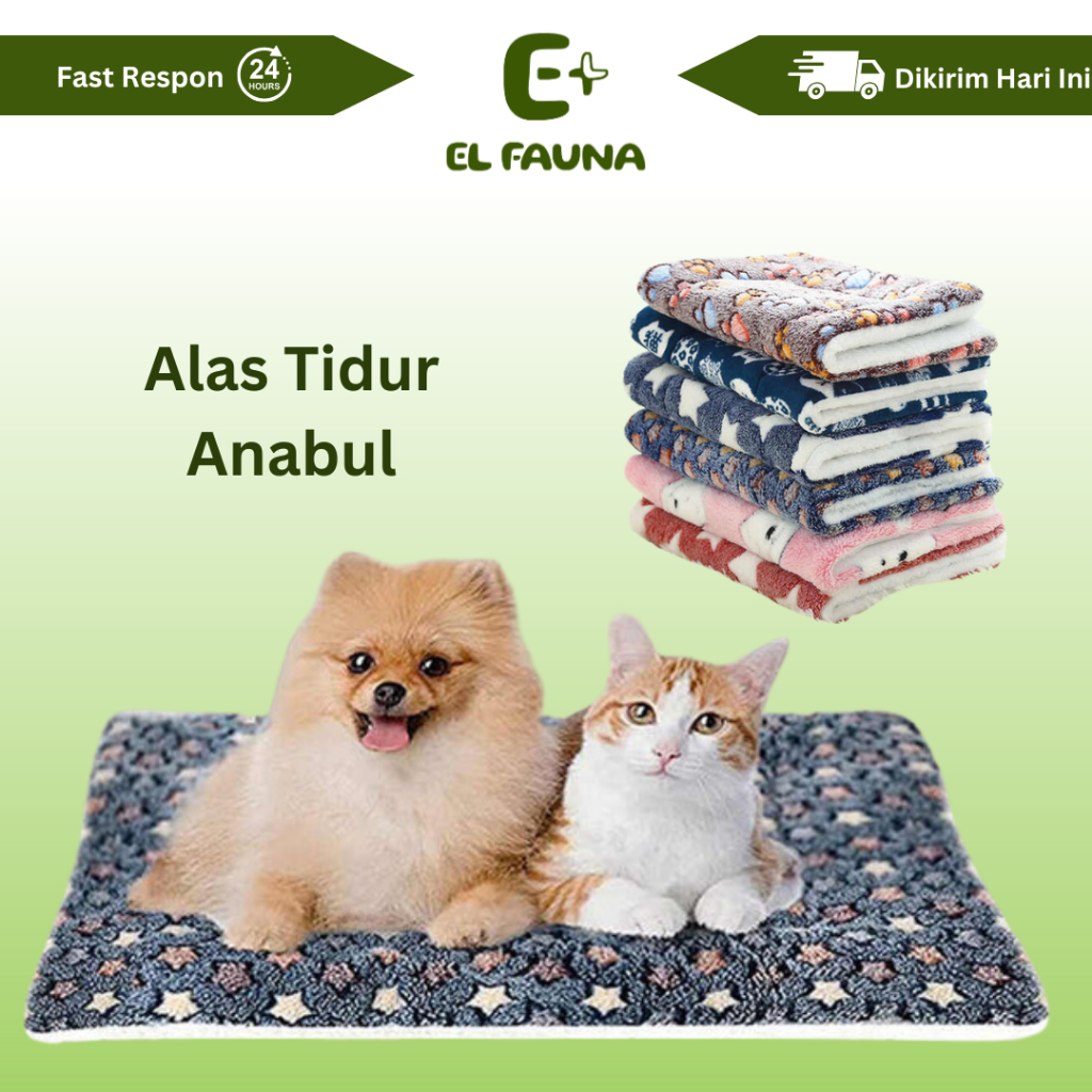 Alas Tidur Kasur Kucing Anjing Lembut Hangat Selimut