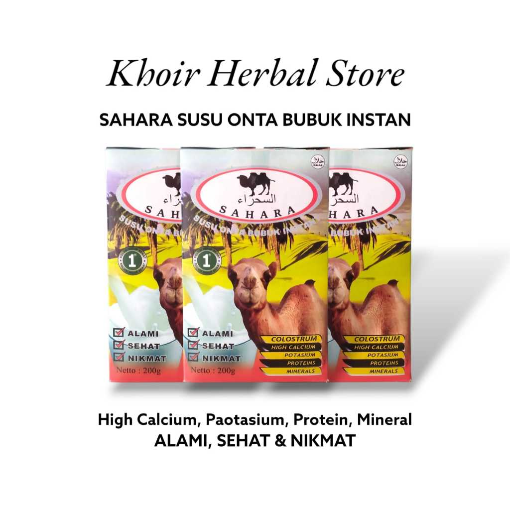 

Susu Onta Sahara || Susu Menurunkan Kadar Gula Darah, Mencegah Penuaan 3 Box isi 600gr