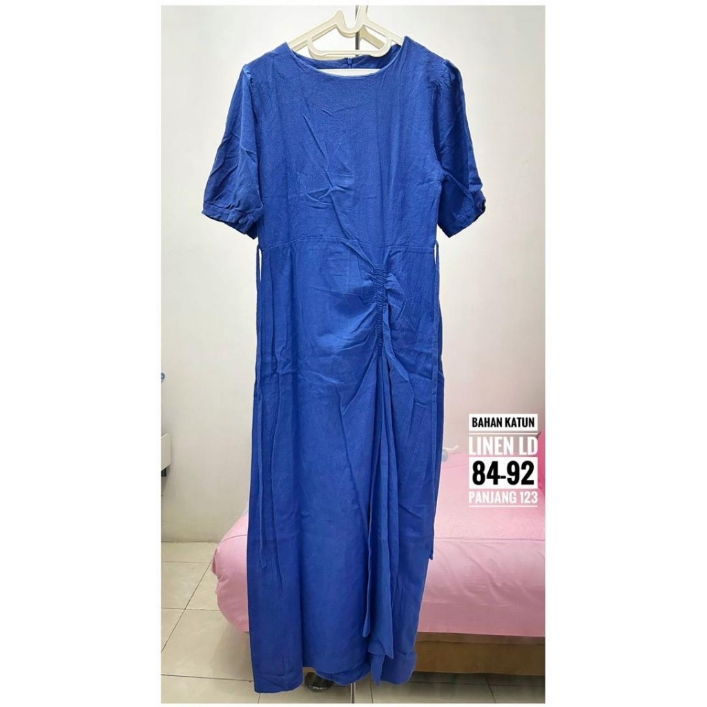 Preloved Dress Overall OL Jumpsuit Kimono Oversize Smoke Brukat Blezer Prada Linen Katun Poplin Poly