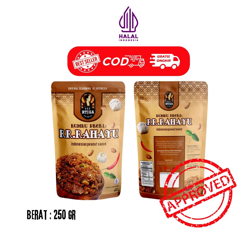 

RR Rahayu - Bumbu Pecel Khas Kediri, DI sangrai No Minyak