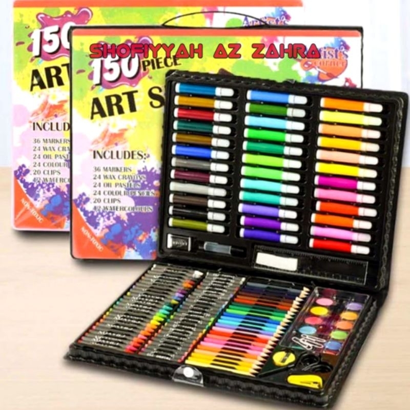 

Art Set Isi 150 Pcs Pensil Warna Anak Anak Full Set Alat Lukis Gambar