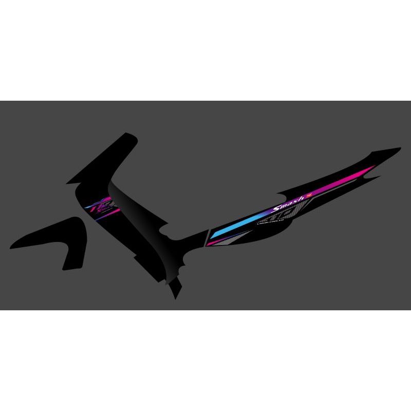 STRIPING TRANSPARAN SMASH TITAN 2011 DESIGN RAINBOW