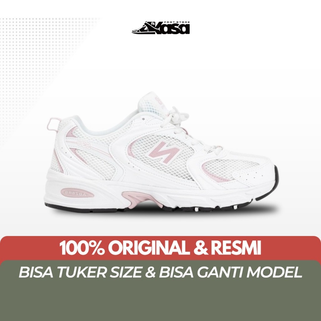 Sepatu Sneakers Wanita NB 530 White Pink