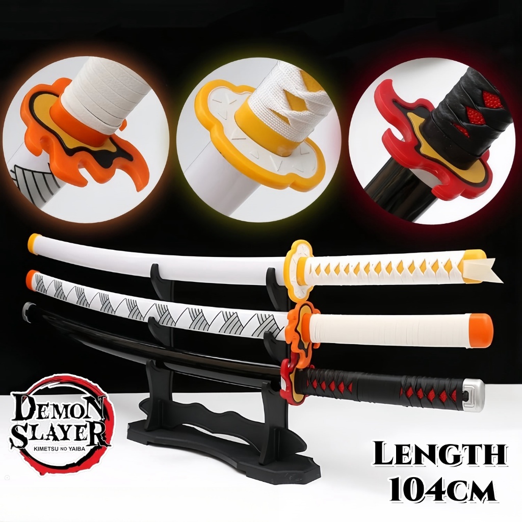 CODMainan Nichirin Tanjiro Kimetsu No Yaiba Rengoku Kyojuro Zenitsu Giyuu Senjata Cosplay an Demon