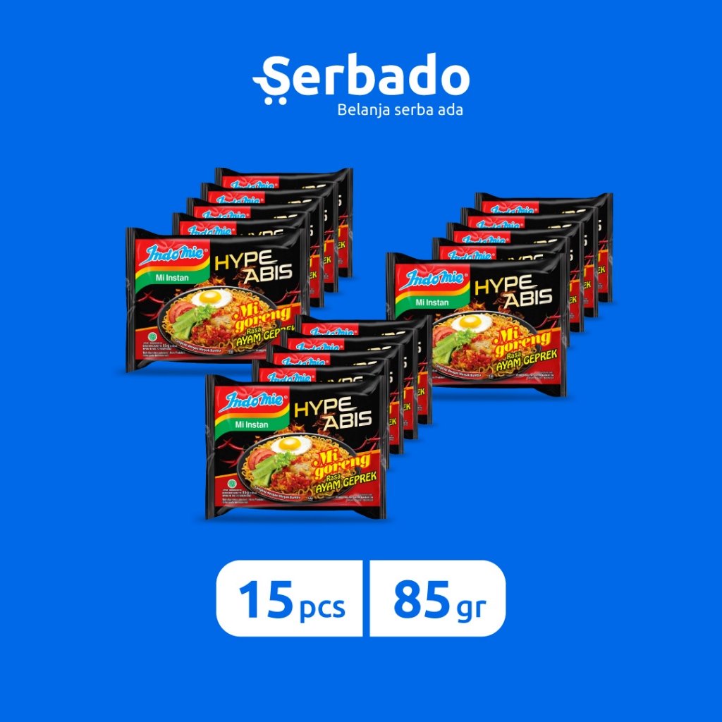 

Indomie Goreng Ayam Geprek HypeAbis 85gr (Isi 15 pcs)