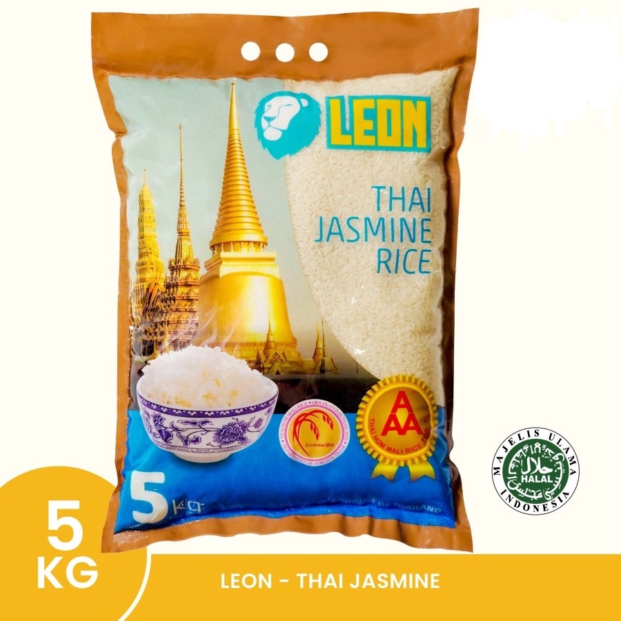 

Beras Jasmine LEON Thai Great AAA Kemasan Asli 5kg