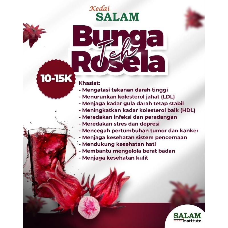

Teh Rosela Asli Minuman Sehat, Segar, dan Kaya Manfaat