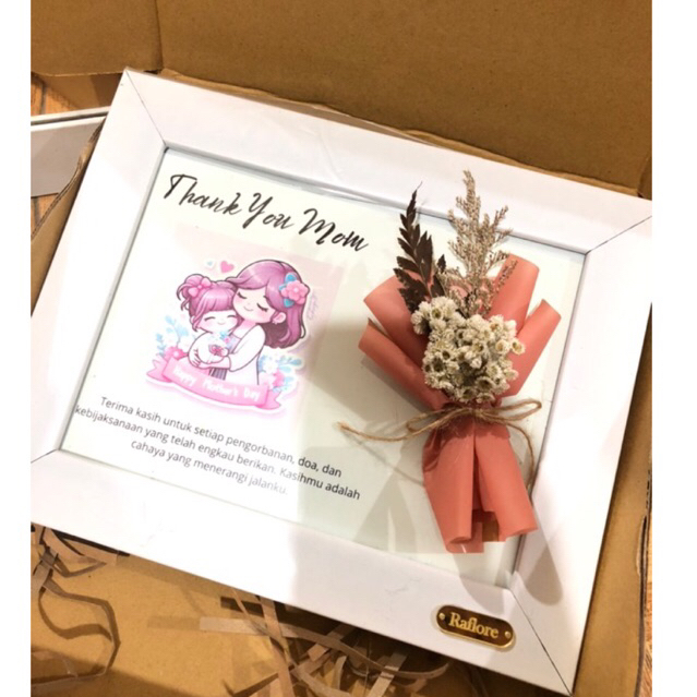 Frame gift Hari ibu || Bingkai Kado  Hari Ibu || kado hadiah Moteher Day
