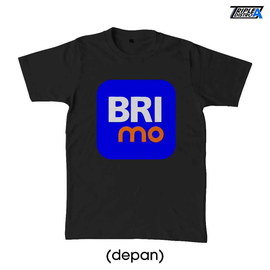 Kaos Perusahaan BRI Brimo Logo Perusahaan Distro Unisex by Triple A Distro