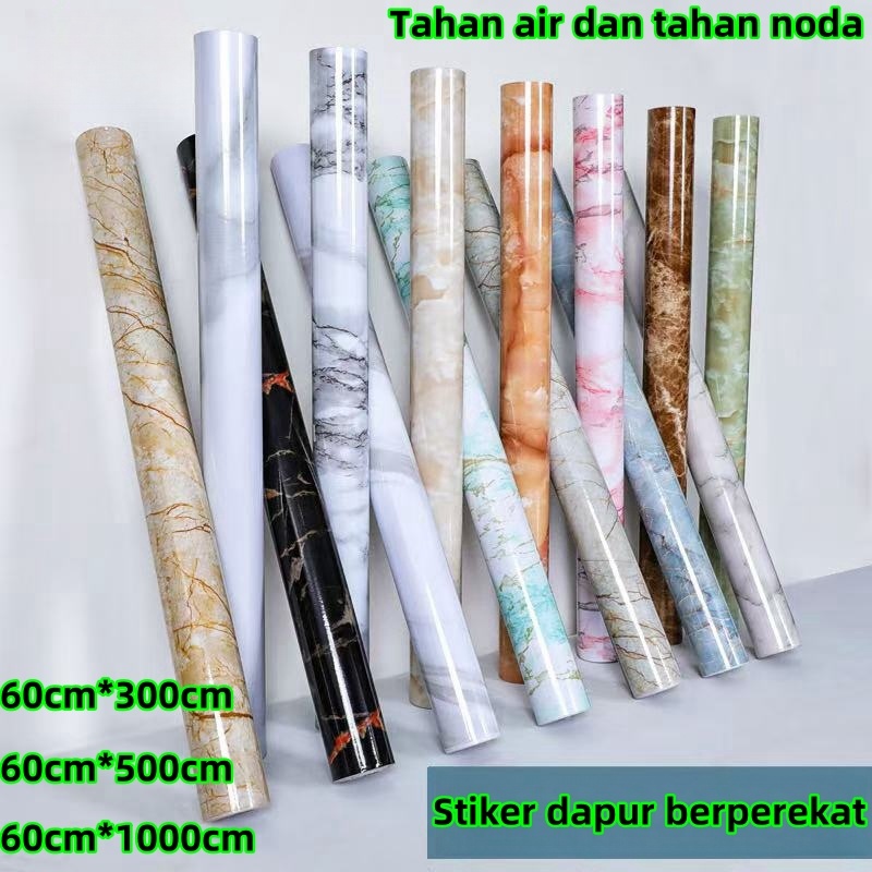 Stiker furnitur dinding stiker marmer dapur tahan air, tahan minyak, tahan panas/wallpaper/stiker di
