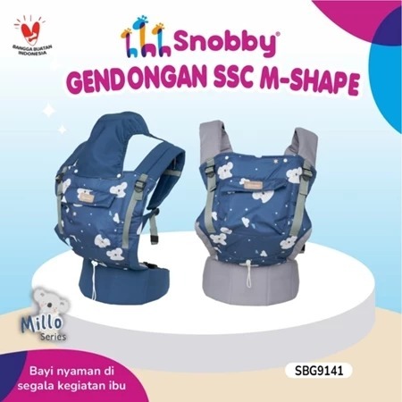 Snobby Gendongan M-Shape Bayi Millo Series - Gendongan Bayi Ransel