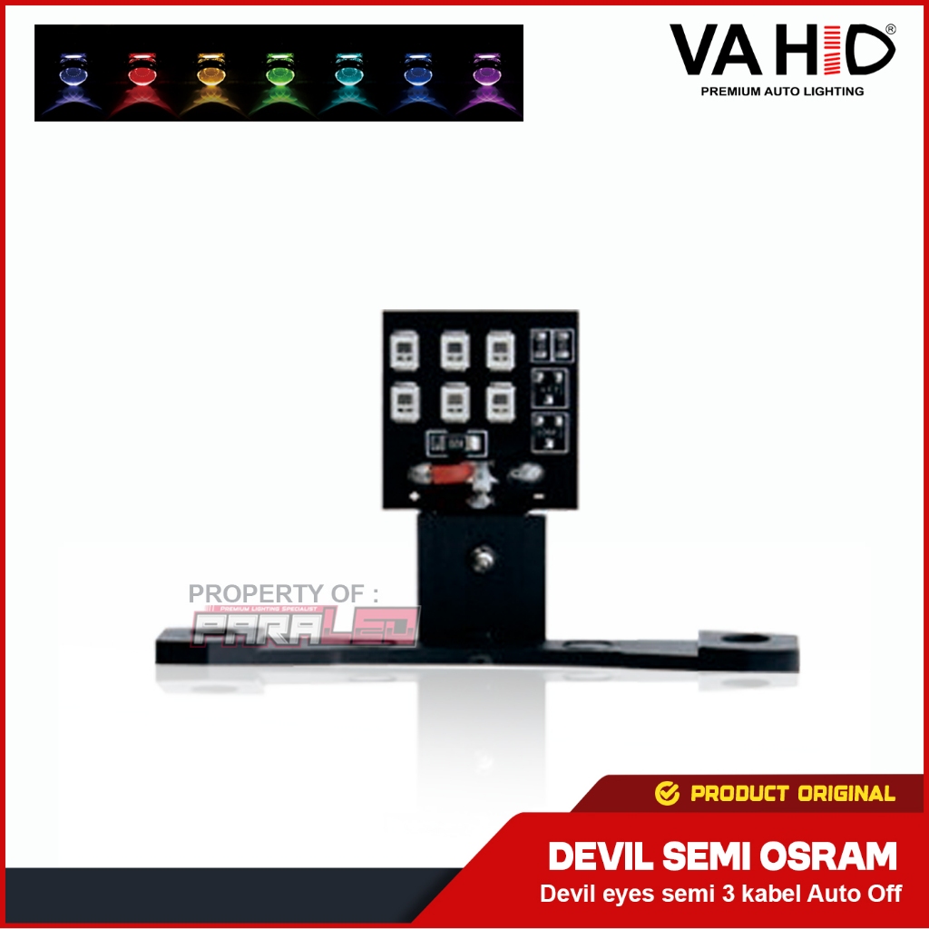 Devil Eyes Semi 3 Kabel Auto Off | Demon Eyes Semi | DE Semi Osram Vahid Model Batang Tanpa Modul