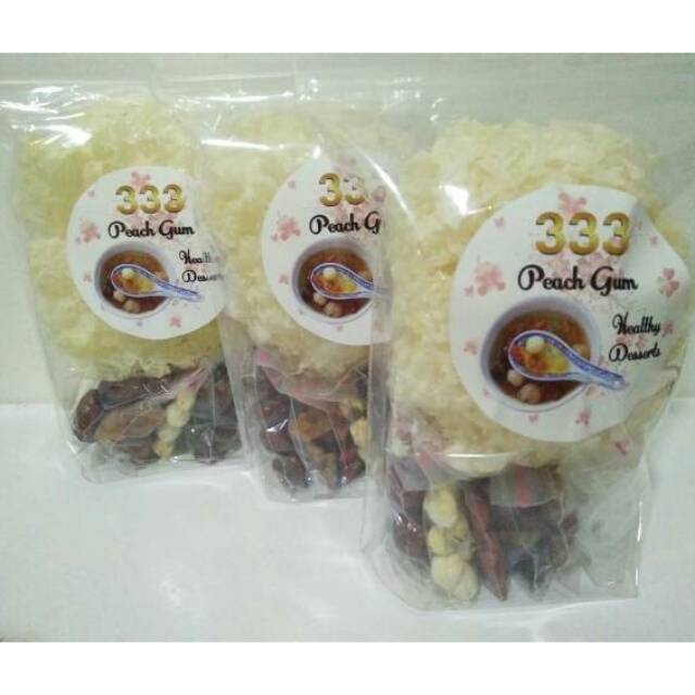 

Paket Peach gum dessert 7 bahan paket komplit lengkap herbal double collagen