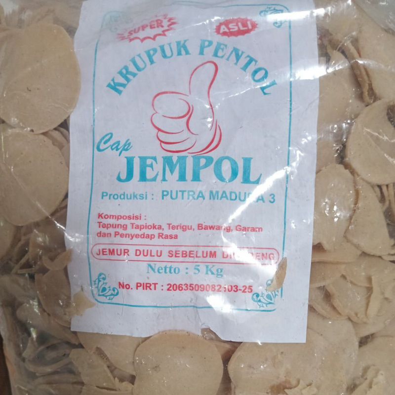 krupuk pentol mentah kemasan 500 gram