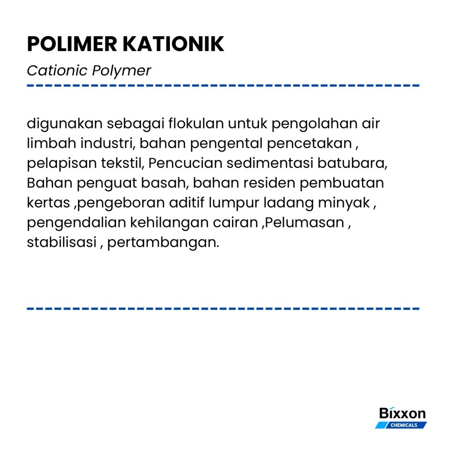 Polimer Kationik | Cationic Polymer | Polyacrylamide | Flokulan | 25Kg