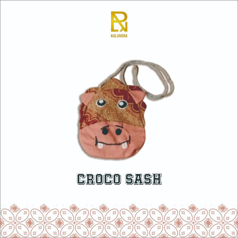 Tas Anak Buaya Batik (Croco Sash)
