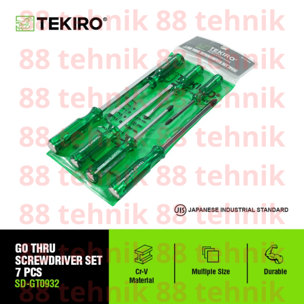 TEKIRO SET OBENG 7 PCS /OBENG SET / TOOLS - ALAT PERKAKAS ORIGINAL TEKIRO