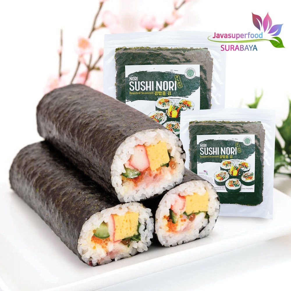 

QH Sushi Nori HALAL Seaweed 50 Lembar Rumput Laut Sushi Untuk Kimbab/ Gimbab