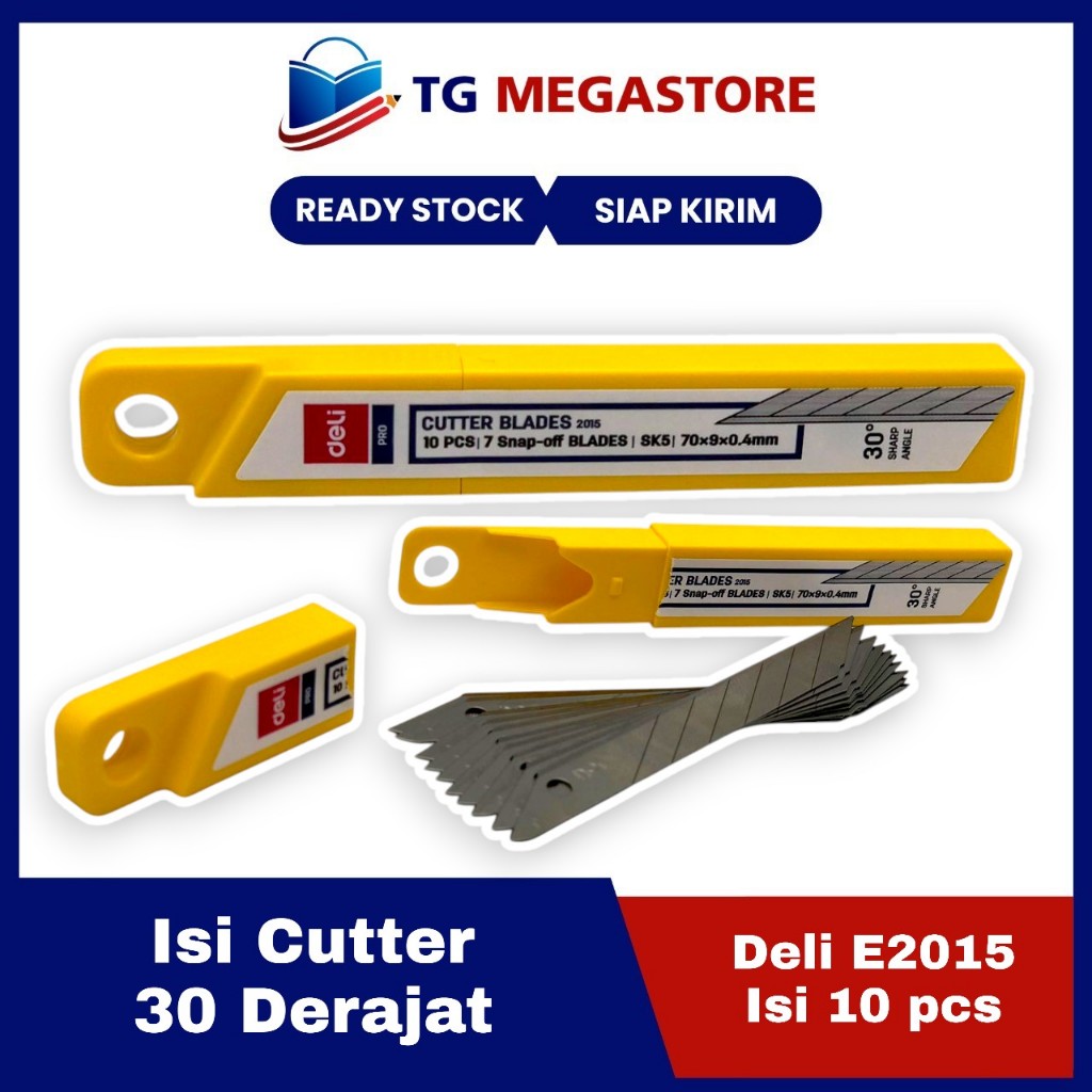 

Isi Cutter DELI Pro 30 Degree Cutter Blade isi 10pcs - E2015