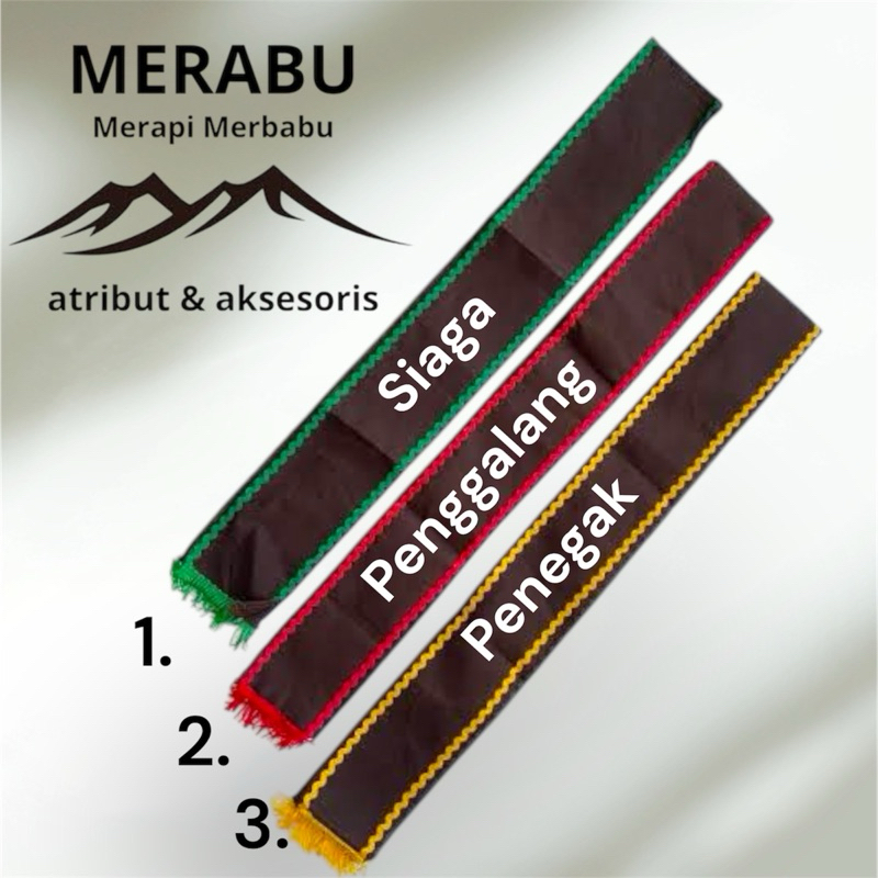 selendang/selempang tkk pramuka siaga penggalang penegak (lengkap(