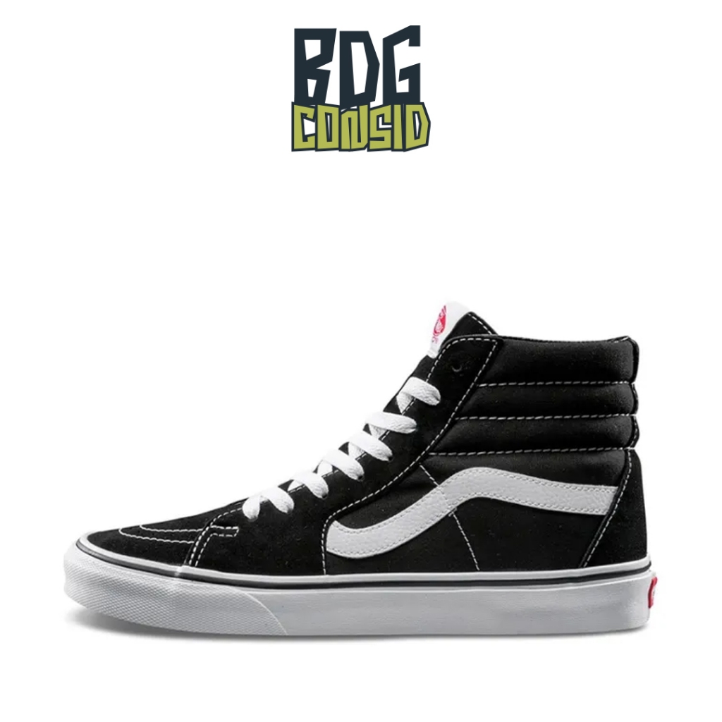 Sepatu Vans Sk8 Hi Pro Black White