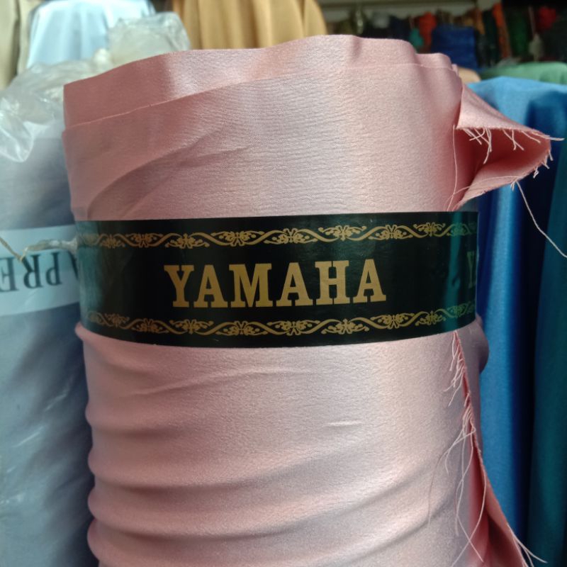 kain Yamaha silk premium ll bridesmed, bahan tebal.bahan lembut, bahan mengkilap