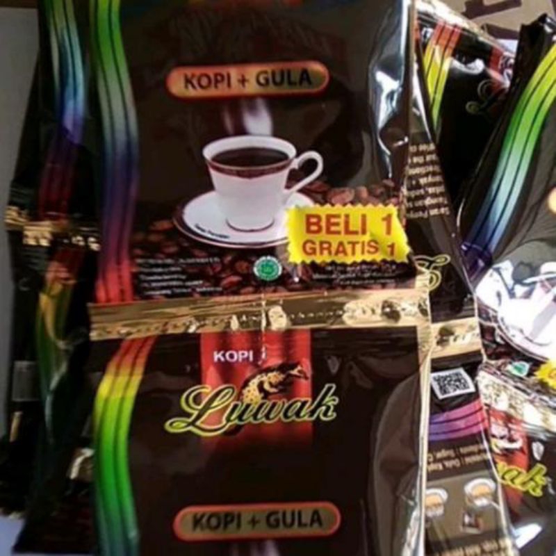 

Luwak Hitam Kopi + Gula isi 15 Pcs 23 grm