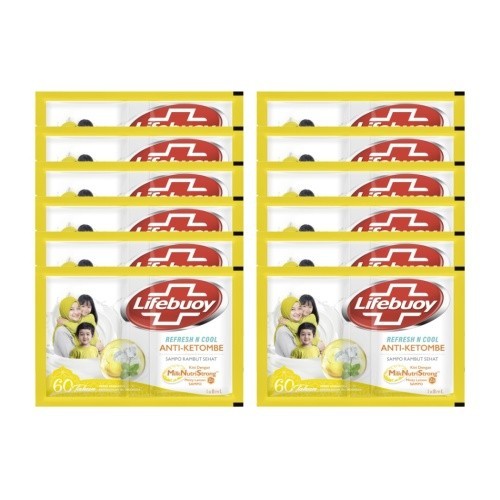 Shampoo Lifebuoy Lemon Anti Ketombe Sachet 8 ml - 1pcs