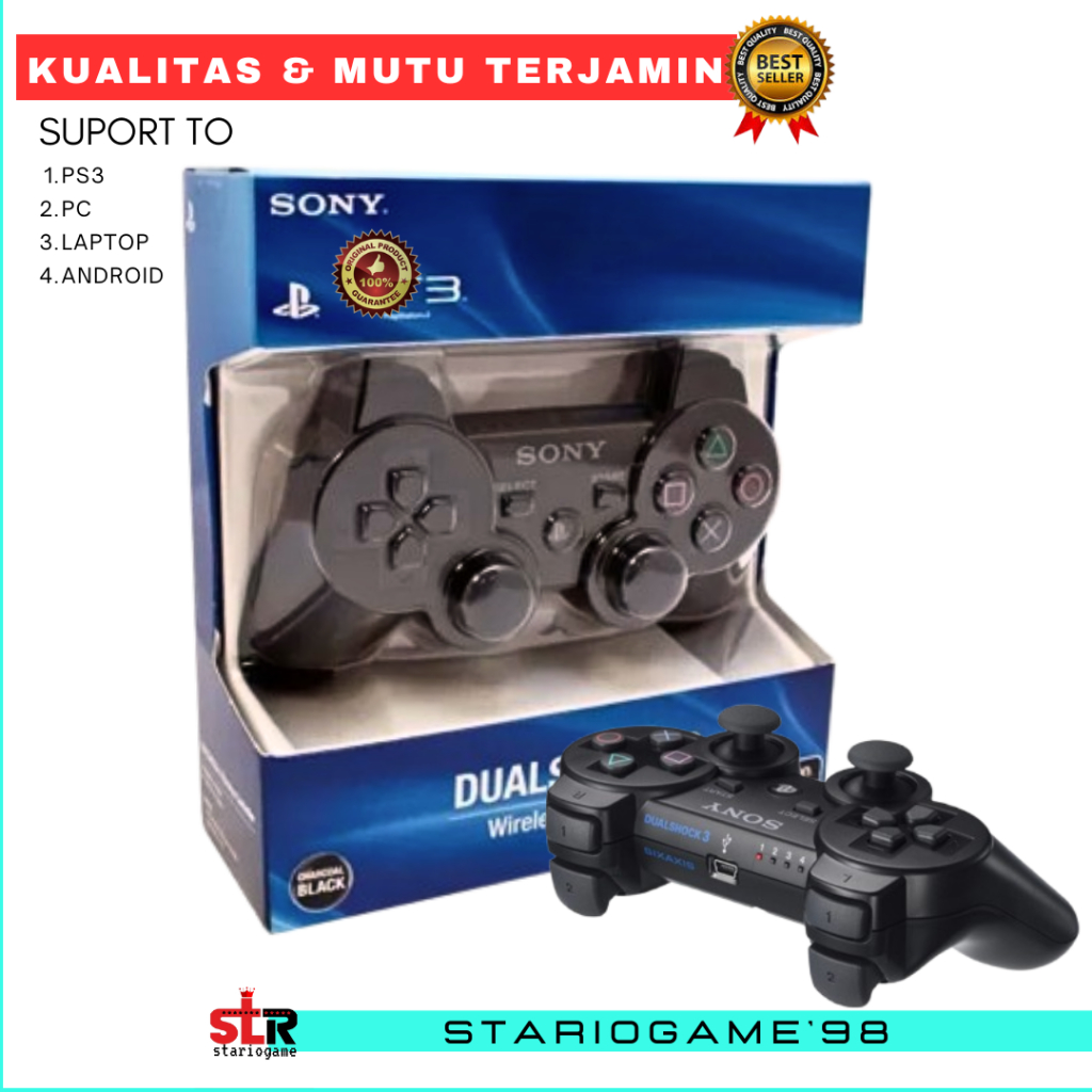Stik PS3 Original pabrik Stick ps3 Ori Pabrik Stick ps3 hitam Stik pc laptop android
