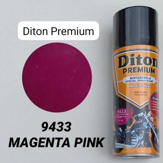 MAGENTA PINK 9433 Cat Semprot Diton PREMIUM 400ml/400cc Spray Paint Cat Motor Mobil Pilok Pilox