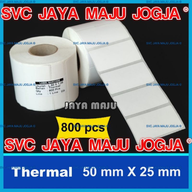 

MURAH 800 PCS/ROLL LABEL THERMAL 50X25 50 X 25 THERMAL TOP COAT - 1 LINE - FACE OUT - ISI 800 PCS || LABEL BARCODE TANPA RIBBON DIRECT THERMAL || 50x25 50 x 25 PABRIK BAJU PAKAIAN HIJAB JILBAB KERUDUNG SARUNG KONVEKSI SANDAL SEPATU TOPI