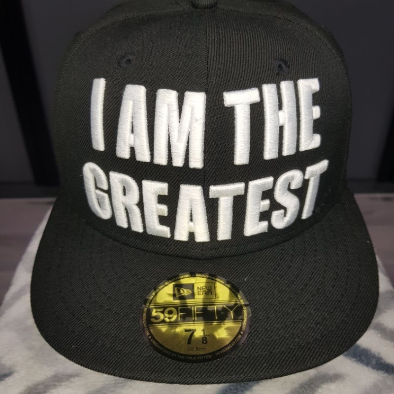 Ali Quote I am The Greatest x New Era 59FIFTY 7 1/8 UP 7 1/4