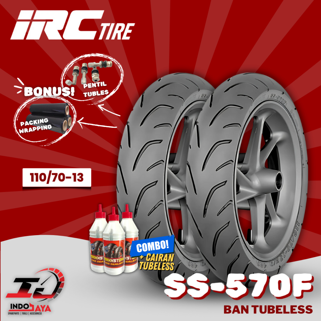 [READY COD] BAN LUAR TUBELESS IRC SS 570F (110/70-13) BAN MOTOR NMAX / N-MAX / N MAX / DEPAN BELAKAN