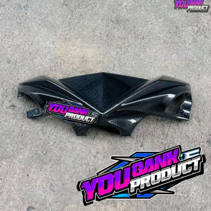 Batok kepala depan mio m3 mio z 125 carbon wtp motif kevlar carbon glossy