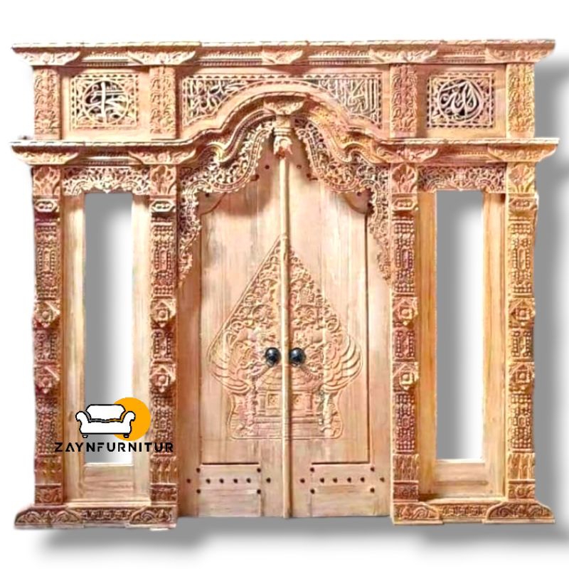 Pintu Ukir Gebyok 250x265  Kaligrafi JATI TUA Jepara