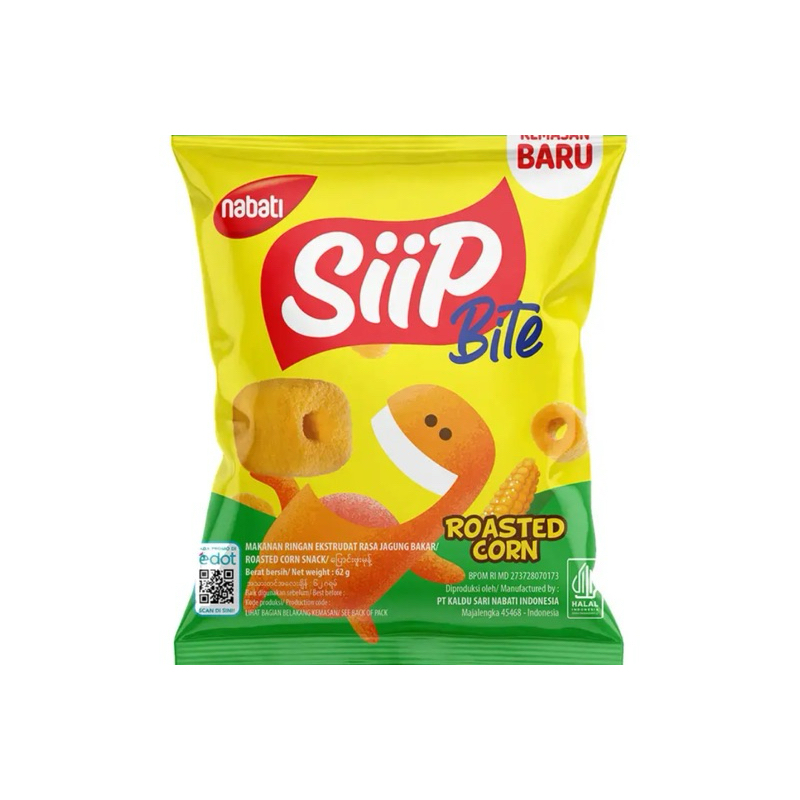 

Nabati SiiP Bite Roasted Corn snack bite jagung coklat 62gr