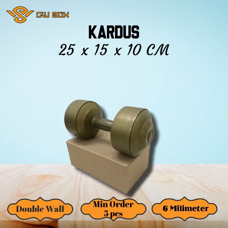 

Kardus Double Wall Ukuran 25x15x10 CM Box untuk packing DW