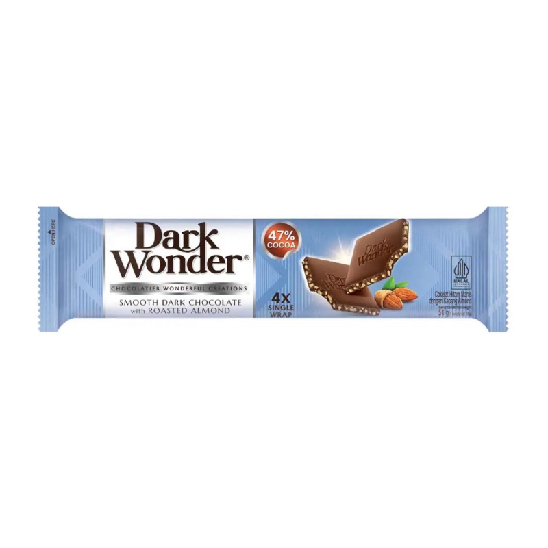 

Dark Wonder Smooth Chocolate dengan Roasted Almond 56gr