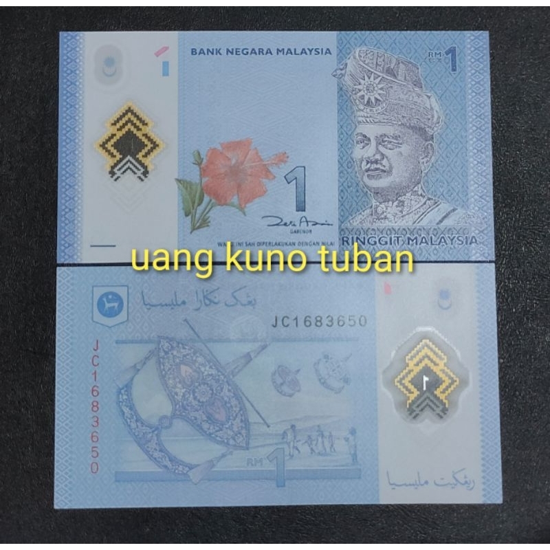 uang asing 1 ringgit malaysia polymer