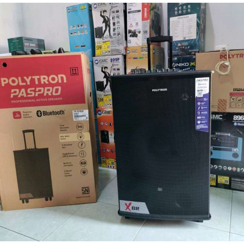 SPEAKER POLYTRON  PAS PRO 15F7 UKURAN 15 INCH FREE MIC WIRELES 2 PORTABLE