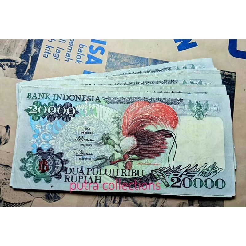 20 ribu rupiah cendrawasih 1992 #asli